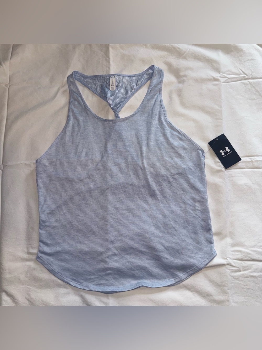 Under Armour Women's Pale Blue Racerback Performance Tank | XL